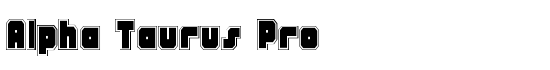Alpha Taurus Pro - Download Thousands of Free Fonts at FontZone.net