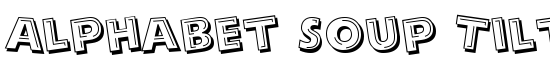 Alphabet Soup Tilt - Download Thousands of Free Fonts at FontZone.net