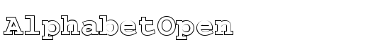 AlphabetOpen - Download Thousands of Free Fonts at FontZone.net
