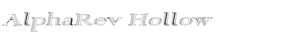 AlphaRev Hollow - Download Thousands of Free Fonts at FontZone.net