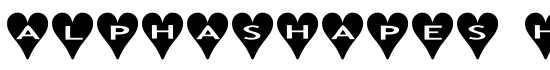 AlphaShapes hearts - Download Thousands of Free Fonts at FontZone.net
