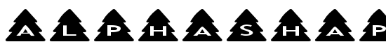 AlphaShapes xmas trees - Download Thousands of Free Fonts at FontZone.net