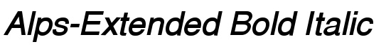 Alps-Extended Bold Italic - Download Thousands of Free Fonts at FontZone.net