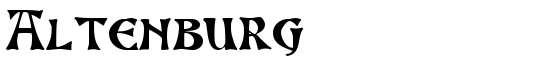 Altenburgâ„¢ - Download Thousands of Free Fonts at FontZone.net