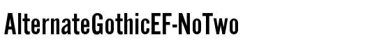 AlternateGothicEF-NoTwo - Download Thousands of Free Fonts at FontZone.net