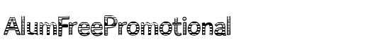 AlumFreePromotional - Download Thousands of Free Fonts at FontZone.net