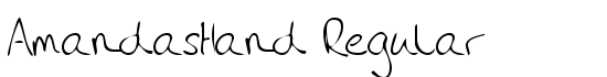 AmandasHand Regular - Download Thousands of Free Fonts at FontZone.net