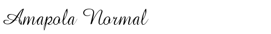 Amapola  Normal - Download Thousands of Free Fonts at FontZone.net