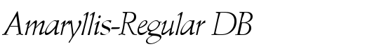 Amaryllis-Regular DB - Download Thousands of Free Fonts at FontZone.net