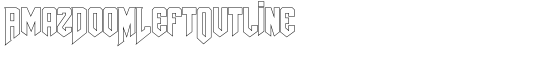 AmazDooMLeftOutline - Download Thousands of Free Fonts at FontZone.net
