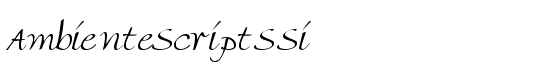 AmbienteScriptSSi - Download Thousands of Free Fonts at FontZone.net