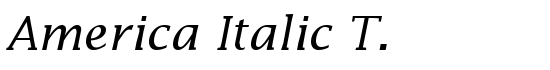 America Italic T. - Download Thousands of Free Fonts at FontZone.net