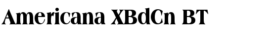 Americana XBdCn BT - Download Thousands of Free Fonts at FontZone.net