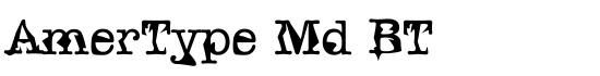 AmerType Md BT - Download Thousands of Free Fonts at FontZone.net