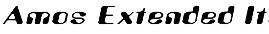 Amos Extended Italic - Download Thousands of Free Fonts at FontZone.net