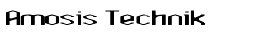 Amosis Technik - Download Thousands of Free Fonts at FontZone.net