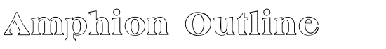 Amphion Outline - Download Thousands of Free Fonts at FontZone.net