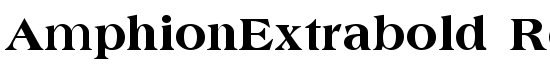 AmphionExtrabold Regular - Download Thousands of Free Fonts at FontZone.net