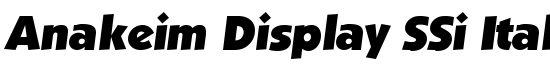 Anakeim Display SSi Italic - Download Thousands of Free Fonts at FontZone.net