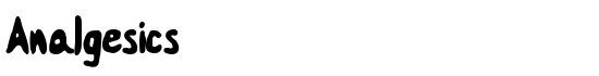 Analgesics - Download Thousands of Free Fonts at FontZone.net
