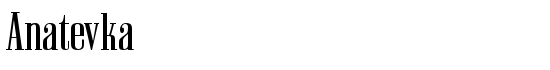 Anatevka - Download Thousands of Free Fonts at FontZone.net