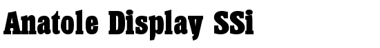 Anatole Display SSi - Download Thousands of Free Fonts at FontZone.net