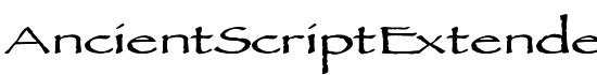 AncientScriptExtended-Bold - Download Thousands of Free Fonts at FontZone.net