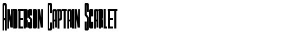 Anderson Captain Scarlet - Download Thousands of Free Fonts at FontZone.net