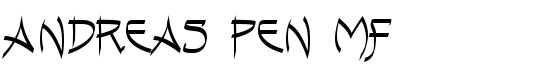 Andreas Pen MF - Download Thousands of Free Fonts at FontZone.net