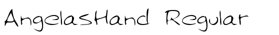 AngelasHand Regular - Download Thousands of Free Fonts at FontZone.net