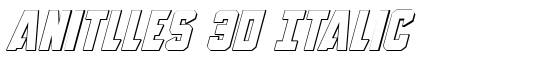 Anitlles 3D Italic - Download Thousands of Free Fonts at FontZone.net
