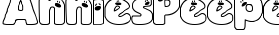AnniesPeepers - Download Thousands of Free Fonts at FontZone.net