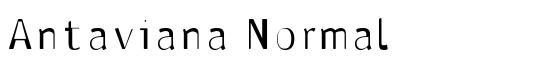 Antaviana Normal - Download Thousands of Free Fonts at FontZone.net