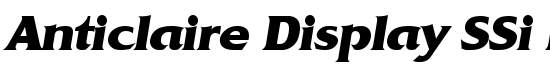 Anticlaire Display SSi Italic - Download Thousands of Free Fonts at FontZone.net