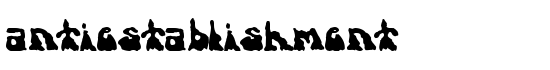 antiestablishment - Download Thousands of Free Fonts at FontZone.net