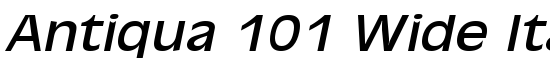 Antiqua 101 Wide Italic - Download Thousands of Free Fonts at FontZone.net