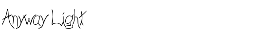 Anyway Light - Download Thousands of Free Fonts at FontZone.net