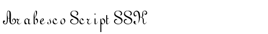Arabesco Script SSK - Download Thousands of Free Fonts at FontZone.net