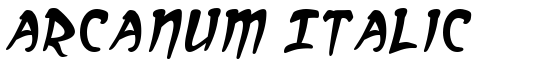 Arcanum Italic - Download Thousands of Free Fonts at FontZone.net