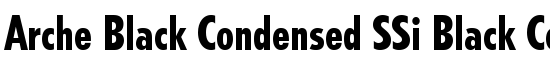 Arche Black Condensed SSi Black Condensed - Download Thousands of Free Fonts at FontZone.net