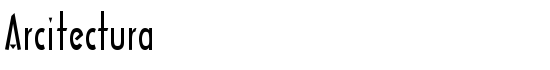Arcitectura - Download Thousands of Free Fonts at FontZone.net