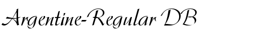 Argentine-Regular DB - Download Thousands of Free Fonts at FontZone.net