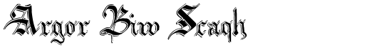 Argor Biw Scaqh - Download Thousands of Free Fonts at FontZone.net