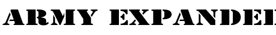 Army Expanded - Download Thousands of Free Fonts at FontZone.net