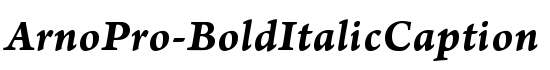 ArnoPro-BoldItalicCaption - Download Thousands of Free Fonts at FontZone.net