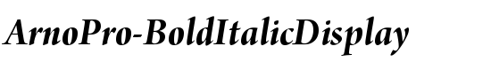 ArnoPro-BoldItalicDisplay - Download Thousands of Free Fonts at FontZone.net