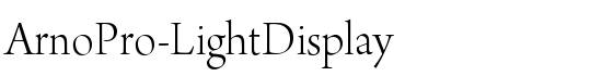ArnoPro-LightDisplay - Download Thousands of Free Fonts at FontZone.net