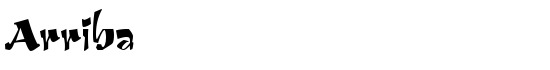 Arriba - Download Thousands of Free Fonts at FontZone.net