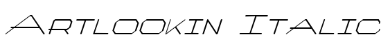 Artlookin Italic - Download Thousands of Free Fonts at FontZone.net