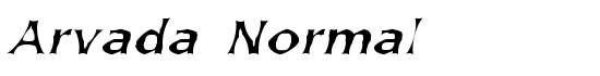 Arvada Normal - Download Thousands of Free Fonts at FontZone.net